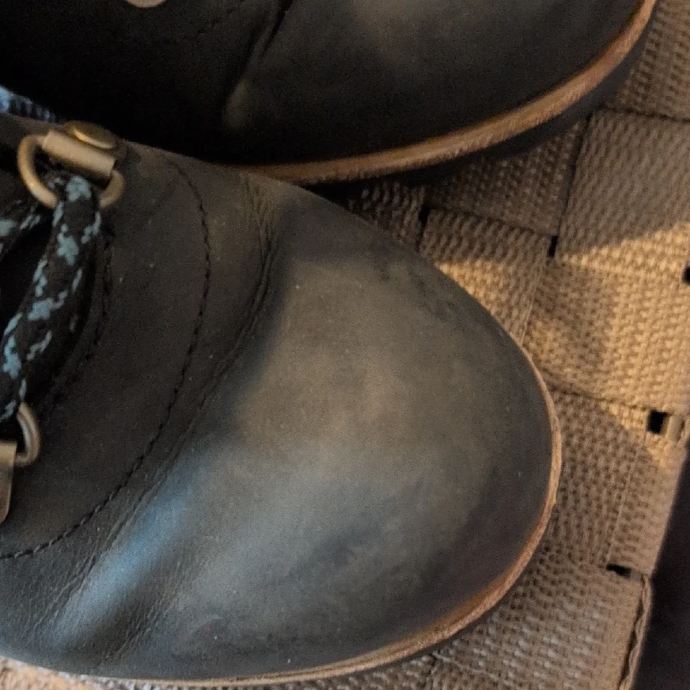 Sorel Black Lace-Up Wedge Boots - Picture 3 of 12